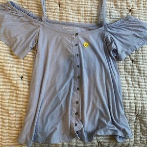American eagle off the shoulder tank